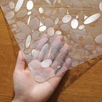 Bekvapė minkšta stiklo PVC staltiesė, atspari vandeniui, karščiui ir aliejui, nuolatinis plastikinis skaidrus stalo kilimėlis, kavos staliuko storas kristalas 70*70cm