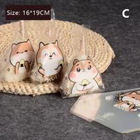 50pcs Cute Sushi Packaging Bag Disposable Onigiri Wrappers Rice Ball Packing Bags Japanese Onigiri Packing Bags white