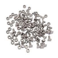 50 Sets Stainless Steel Greenhouse Screws Quick Assembly M6 X 13 Screws M6 Nuts Tool Assortment Set