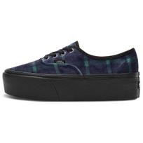 Authentic Vans Stackform 'Velvet Plaid - Green Black' Women's VN0A5KXX203 38 black