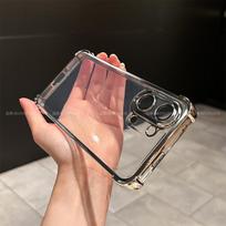 For Xiaomi POCO X8 Pro Max X8Pro Case Electroplated TPU Transparent Soft Silicone Cover Four Corner Protective Airbag Shell Poco X8 Pro žalia