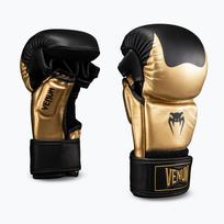 Pirštinės MMA Venum Attack 2.0 Sparring Leather gold/black