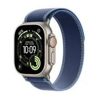 Apple Watch Ultra 3 GPS + Cellular 49mm M/L Trail Loop (Pažeista pakuotė) Natural Titanium Case with Blue/Bright Blue Trail Loop
