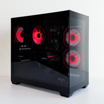 (P930) Stacionarus žaidimų-darbo kompiuteris Ryzen 7 5700X B550 32GB DDR4 1TB NVMe SSD RX 9060 XT 16GB