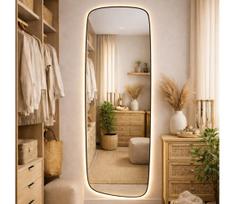 Baltica Design-LED Veidrodis su apšvietimu STONE CALM 15W/230V 4500K 155x50 cm IP65 juodas