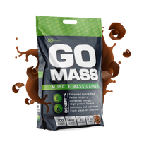 RAW POWDERS Baltymai GO MASS GAINER, 5 kg (šokolado skonio)