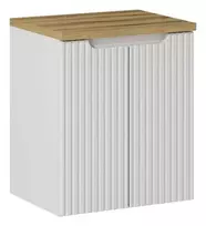 Pakabinama vonios spintelė su stalviršiu Nova White, 50 cm, balta