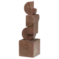 Dekoratyvinė skulptūrėlė Draxa, 62 x 18 x 18 cm, medis, ruda