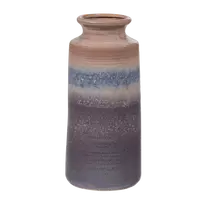 Vaza Decennia XL, Ø17 cm, 38 cm, keramika, pilka / mėlyna