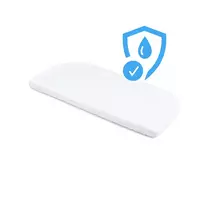 Neperšlampama paklodė su guma pristatomai kūdikio lovytei 5-in-1, 93 × 44 cm, balta