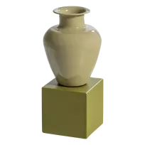 Sieninė vaza Numo, 29 x 13 x 13 cm, metalas, žalia