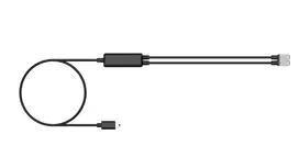 Yealink Telefono laidas (1 vnt.) – RJ9 ausinių skirstytuvas 25 cm juodas