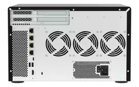 QNAP TVS-h1277AX-R5-16G 12 vietų QuTS hero NAS, AMD EPYC 7232P 8 branduolių, 64GB DDR4 ECC, 2x25GbE SFP28, 2x2.5GbE, 12x U.2 NVMe/SATA SSD lizdai