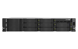 QNAP TS-H1065EU-RP 10 lizdų stelažinis NAS su Intel Xeon D-1622, 16GB RAM, 2.5GbE, pertekliniu maitinimu
