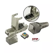 Techly 101911 Cat.6a STP RJ45 modulinis connectorius be įrankių, 10G, cinko lydinys, 22-26 AWG