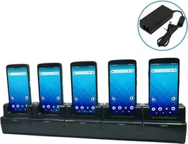 Unitech 5 vietų terminalų įkrovimo stotelė su maitinimo adapteriu, skirta EA660