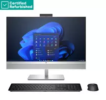 RENEW SILVER HP Elite 870 G9 AIO All-In-One 27 - i9-14900, 64GB, 2TB SSD, 27 QHD Non-Touch AG, Height Adjustable, USB Mouse, Win 11 Pro, 1 years