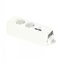 SCHNEIDER ELECTRIC UNICA SYSTEM+ modulinis įrenginys 2xSCHUKO+USB-A/C baltas