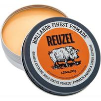 Pomada plaukų formavimui REUZEL Orange Extreme Hold Matte Pomade REU46O, itin stipri fiksacija, be blizgesio, 95 g