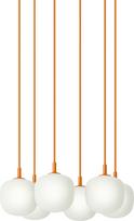 Muuto Pakabinamas šviestuvas Rime 6 lempučių 12 cm, oranžinis