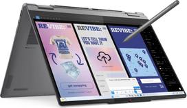 Lenovo- Yoga 7 2-in-1 14ILL10 Intel | Luna Grey | 14 " | OLED | Touchscreen | WUXGA | 1920 x 1200 pixels | Intel Core Ultra 7 | 256V | 16GB | Soldered LPDDR5X | Solid-state drive capacity 512GB | Intel Arc Graphics 140V | Windows 11 Home | 802.11be | Bl