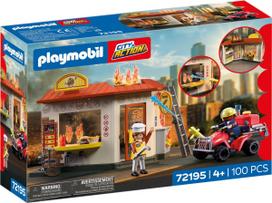 Playmobil - Fire Quad with Burger Shop (72195)