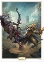 World Of Warcraft - Limited Edition Sylvanas vs Anduin Wrynn Art Print - A3 (420 x 297mm)