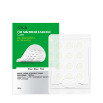 Anua Triple Acid Spot Care Microdart Patch taškiniai pleistrai nuo spuogų su mikro adatėlėmis, 12 vnt.