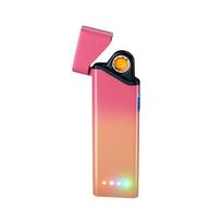 Stilingas, plonas pakraunamas USB žiebtuvėlis - rožinis