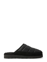 Polo Ralph Lauren - Reade Suede-Trim Quilted Scuff Slipper - Šlepetės - Juoda