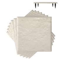 Grindinio trinkelės 39.5x39.5x2 cm Baltos, lauko, PP medžiaga