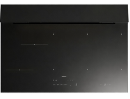 Įmontuojama indukcinė kaitlentė su integruotu gartraukiu Falmec Brera Worktop, 75 cm, 800 m3/h,  Black matt
