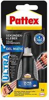 Pattex Sekundenkleber Ultra Gel, Matic, Tube mit 3g