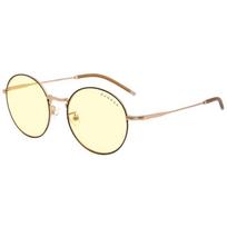 GUNNAR Optiks Ellipse kompiuterio akiniai - gintaro spalvos stiklas, juodas/auksinis