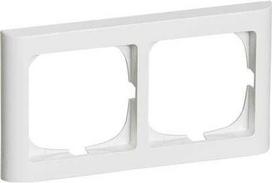LAURITZ KNUDSEN FUGA® rėmas Softline 631 modulis, dvigubas horizontalus, baltas