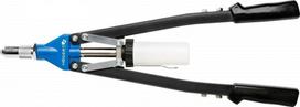 Högert Technik Dviejų rankų kniedituvas, ilgis 530 mm, 5 keičiamos galvutės, maks. 6,4 mm HT2C156