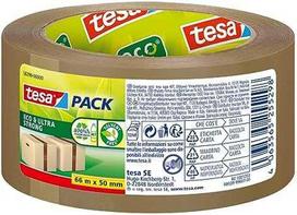 Tesa tesapack adhesive tape Eco* ultra strong PP, 66m x 50mm, ruda, 58299