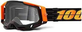 100 % apsauginiai akiniai 100 % RACECRAFT 2 COSTUME 2 (Clear Glass Anti-Fog, LT 88 % -92 % + 10 Slyding) (NAUJIENA)