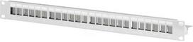 Efb Elektronik EFB EFB Verteilerfeld Patchpanel 48,26cm 19Zoll 1HE 24-Port grau be Keystone