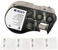 Brady M4-49-427, Juoda, Balta, Lipni spausdintuvo etiketė, Vinilinė, Terminio perkėlimo, Akrilo, Nuolatinė