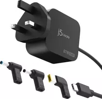 J5Create 67W GAN PD USB-C MINI ĮKROVIKLIS / SU 3 TIPŲ DC JUNGTIMIS - U