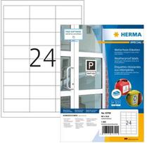 Herma Atsparūs vandeniui impregnuoti A4 lipdukai 80 lapų 66x33.8