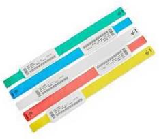 Zebra Z-Band UltraSoft, ligoninės apyrankė, raudona, balta, vienspalvė, lipni, 27,9 cm (11'')