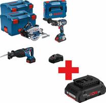 Įrankių rinkinys Bosch Rinkinys NARZÄDZI 18V GSB+GKS+GSA 1*4.0AH + 2*5.5AH