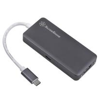 HUB USB SilverStone SST-EP14C - USB 3.1 Typ-C Gen1 auf HDMI, 3x USB 3.1 Gen 1 Type-A, 1x USB 3.1 Gen 1 Type-C (PD 2.0 charging)