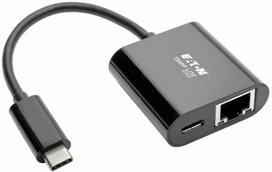 Eaton Corporation „Tripp Lite U436-06N-GB-C“ USB-C į gigabito tinklo adapteris su USB-C PD įkrovimu - „Thunderbolt 3“, Juoda, Juoda, Vietnamas, CE, FCC, REACH, 0–45 °C, -10–70 °C, 50 g