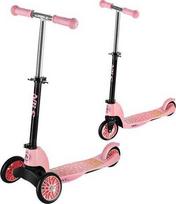 Triratis vaikiškas paspirtukas HLB202 Nils Extreme Ø12/10cm/ABEC5 rožinis/max 50kg