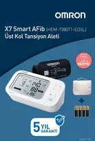 Omron žastinis kraujospūdžio matuoklis su AFib aptikimu ir Bluetooth HEM-7380T1-EOSL