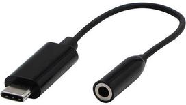 Neutralle USB/Audio adapteris, USB C (kištukas) – Jack (3,5 mm) lizdas, stereo, juoda, Logo blister, EOL