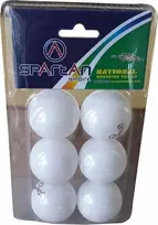 Spartan Teniso stalo kamuoliukai Ping Pong TT-BALL Balti 6 vnt.